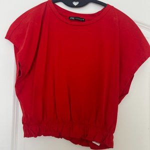 ZARA short sleeve crop size small